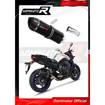 Výfuk pro motocykl Laděný výfuk DOMINATOR YAMAHA FZ8 10-16 KONCOVKA HP1 ČERNÁ