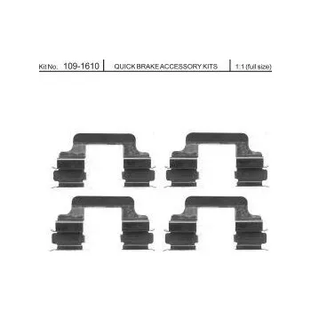 Brzdová destička Sada příslušenství brzdových destiček QUICK BRAKE