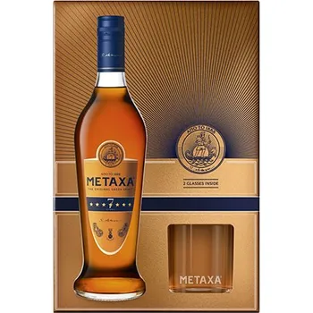 Brandy Metaxa 7* + 2x sklenička 0,7 l