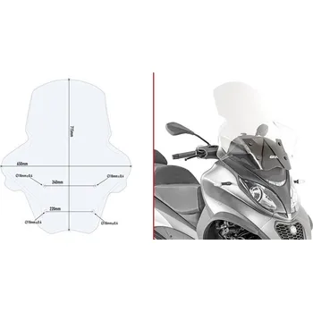 Motodíl GIVI D5613ST plexi Piaggio Mp3 500 Sport 2018 - 2019