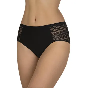 Dámská móda Dámské kalhotky MIDI L-POL5005MD-02 černá XXL