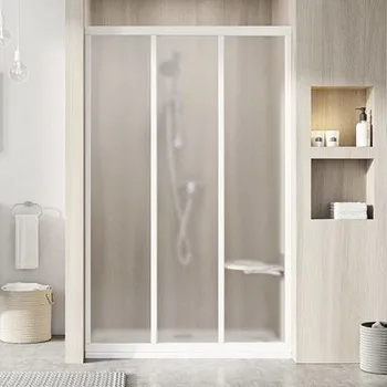 Sprchové dveře RAVAK Supernova 00VG01R2ZG 120 cm bílá hrozny