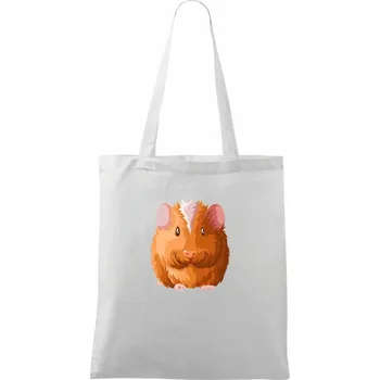 Morče - kreslené zepředu - Taška bavlněná - 42 x 38 cm ( Bílá )