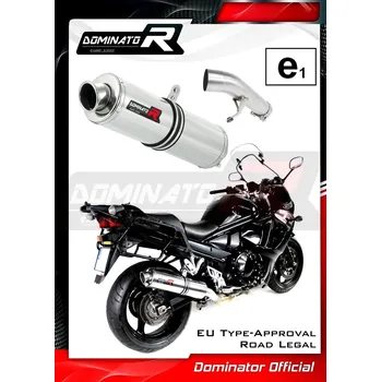 Výfuk pro motocykl Homologovaný Laděný výfuk DOMINATOR SUZUKI GSX 1250 FA WVCH 2010-2016 KULATÁ KONCOVKA STANDART HOMOLOGACE