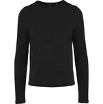 ŽEBROVANÉ TRIKO ČERNÉ Vero Moda