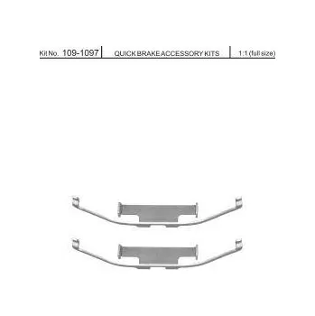 Brzdová destička Sada příslušenství brzdových destiček QUICK BRAKE