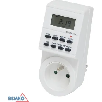 Spínací hodiny BEMKO Spínač TSEF1 7D časový 104019