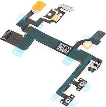 Flex kabel s přepínačem MUTE + ovládání hlasitosti + POWER pro Apple iPhone 5S - kvalita A+