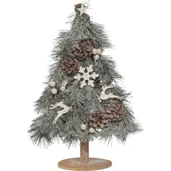 Guirma Dřevěný stromeček zdobený 55 cm