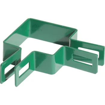Příslušenství pro plot Příchytka panelu na sloupek 60x60 mm, rohová, zelená