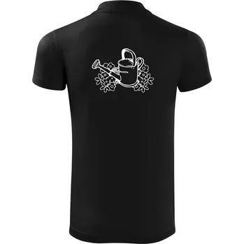 Pánská košile Konev a květiny - Polokošile Victory sportovní (dresovina) - M ( Černá )