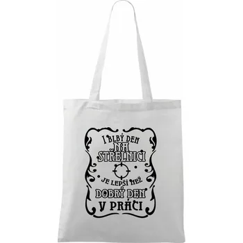 I blbý den na střelnici - Taška bavlněná - 42 x 38 cm ( Bílá )