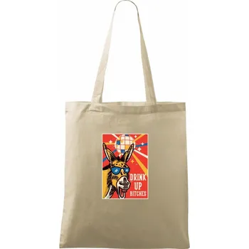 Drink up bitches - Taška bavlněná - 42 x 38 cm ( Naturální )