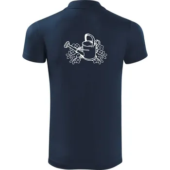 Pánská košile Konev a květiny - Polokošile Victory sportovní (dresovina) - XL ( Námořní modrá (velmi tmavá - téměř černá) )