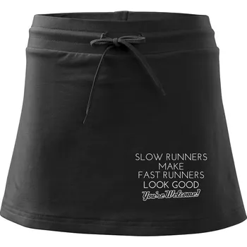 Dámská sukně Slow runners - Sportovní sukně - two in one - XS ( Černá )