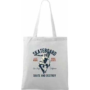 More skate girl - Taška bavlněná - 42 x 38 cm ( Bílá )