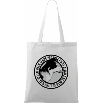 Dog ynwa - Taška bavlněná - 42 x 38 cm ( Bílá )