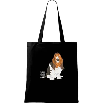 Nákupní taška Baset - like a boss - Taška bavlněná - 42 x 38 cm ( Černá )