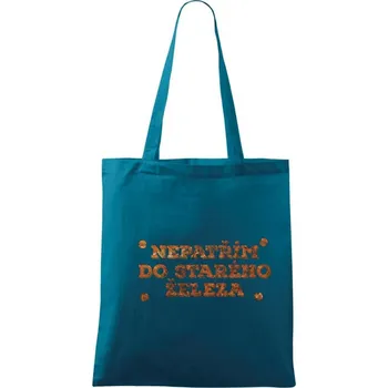 Nepatřím do starého železa - Taška bavlněná - 42 x 38 cm ( Petrolejová )