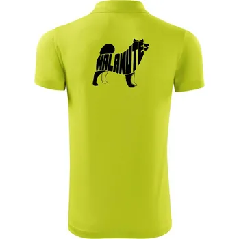Pánská košile Malamut - Polokošile Victory sportovní (dresovina) - 3XL ( Limetková )