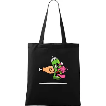 Nákupní taška Prázdný sprej - Taška bavlněná - 42 x 38 cm ( Černá )