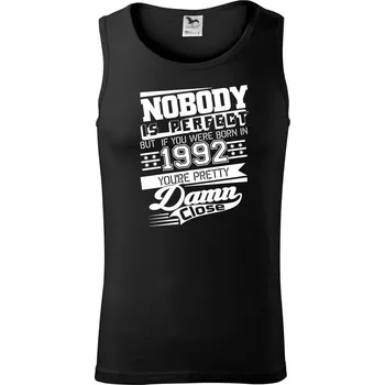 Pánské termoprádlo Nobody is perfect - 1992 - Tílko pánské Core - L ( Černá )