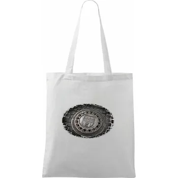 Pražský kanál - Taška bavlněná - 42 x 38 cm ( Bílá )