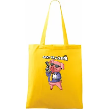 Agent prasoň - Taška bavlněná - 42 x 38 cm ( Žlutá )