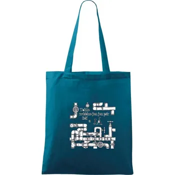 Instalatér tohle zvládne jen pár lidí - Taška bavlněná - 42 x 38 cm ( Petrolejová )