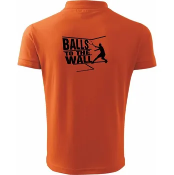 Pánská košile Balls to the Wall squash - Polokošile pánská Pique Polo 203 - 4XL ( Oranžová )