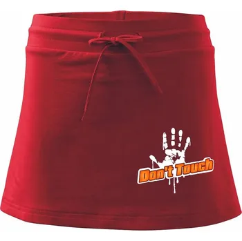 Dámská sukně Don't touch - Sportovní sukně - two in one - XL ( Červená )