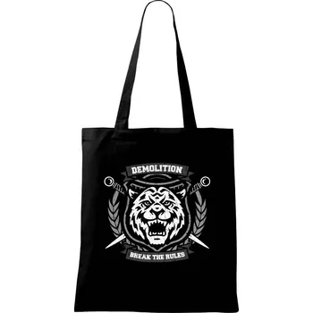 Tiger demo - Taška bavlněná - 42 x 38 cm ( Černá )