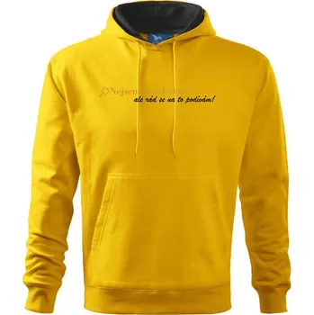 Pánská mikina Nejsem gynekolog-zlatá - Mikina pánská Cape s kapucí - XL ( Žlutá )