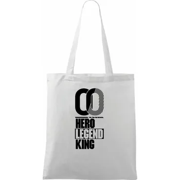 Hero, Legend, King x Queen 2000 - Taška bavlněná - 42 x 38 cm ( Bílá )