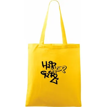 Hip hop girl - Taška bavlněná - 42 x 38 cm ( Žlutá )