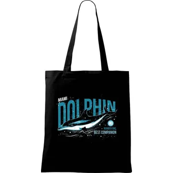Nákupní taška Dolphin miami - Taška bavlněná - 42 x 38 cm ( Černá )