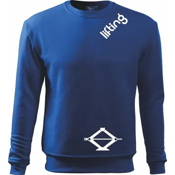 Lifting nápis šikmo - Mikina Essential dětská - 158 cm/12 let ( Královská modrá )
