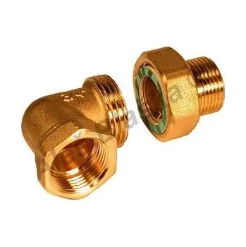 Fitinka Radiátorové šroubení rohové mosazné (k radiátoru - topenářské)(holendr) - 1" 015 AKCE