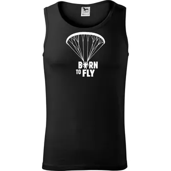 Pánské termoprádlo Born to fly paramotor - Tílko pánské Core - S ( Černá )