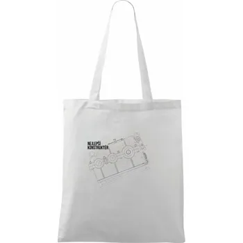 Nejlepší konstruktér - Taška bavlněná - 42 x 38 cm ( Bílá )
