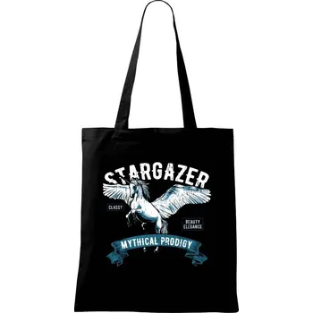 Pegasus unicorn - Taška bavlněná - 42 x 38 cm ( Černá )