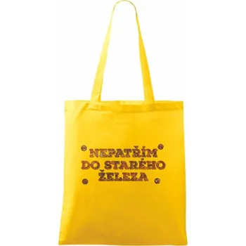 Nepatřím do starého železa - Taška bavlněná - 42 x 38 cm ( Žlutá )