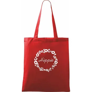 Hippie - Taška bavlněná - 42 x 38 cm ( Červená )