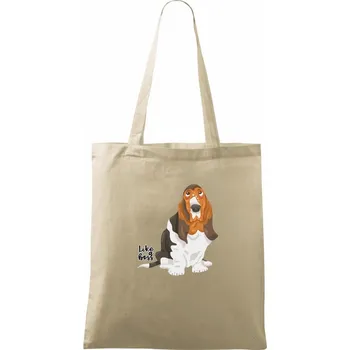 Baset - like a boss - Taška bavlněná - 42 x 38 cm ( Naturální )