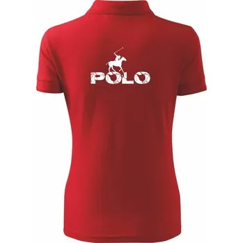 Pánská košile Polo blesk - Polokošile dámská Pique Polo - S ( Červená )