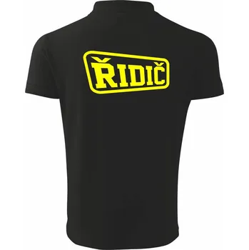 Pánská košile Řidič - rámeček - Polokošile pánská Pique Polo 203 - S ( Černá )