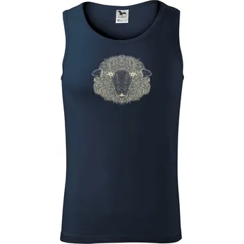 Ovce kresba - Tílko pánské Core - L ( Námořní modrá (velmi tmavá - téměř černá) )