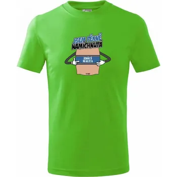 Chlapecké tričko Beton - Malta jsem pěkně namíchnutá - Tričko dětské bavlněné - 134 cm/8 let ( Apple Green )