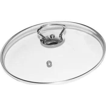 Belis Poklice sklo s nerez úchytem, 18 cm