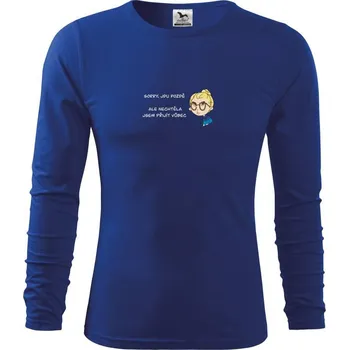Chlapecké tričko Sorry jdu pozdě (Radek Pilař ART) - Triko dětské Long Sleeve - 122 cm/6 let ( Královská modrá )